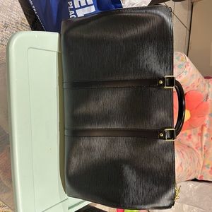 Louis Vuitton black epis carry on size